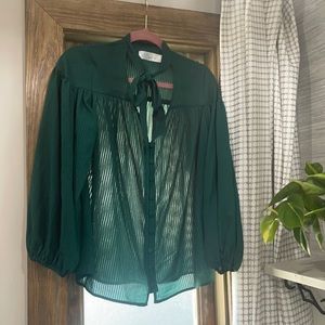 Green blouse